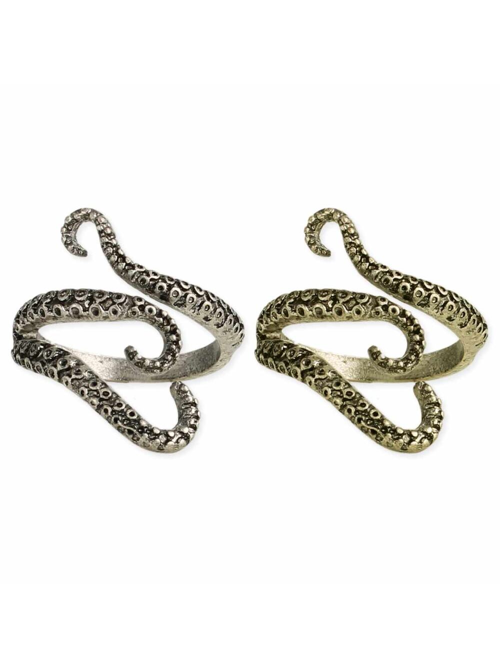 ZAD - Hold on Tight Octopus Tentacle Wrap Band Ring